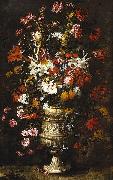unknow artist Flowers in a Figured Vase USA oil painting reproduction